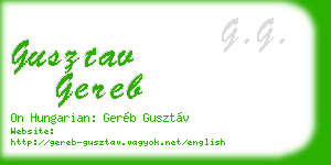 gusztav gereb business card